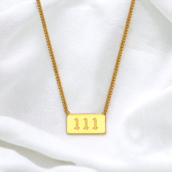 111 angel number necklace