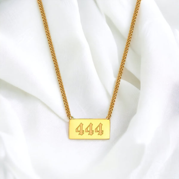 444 angel number necklace