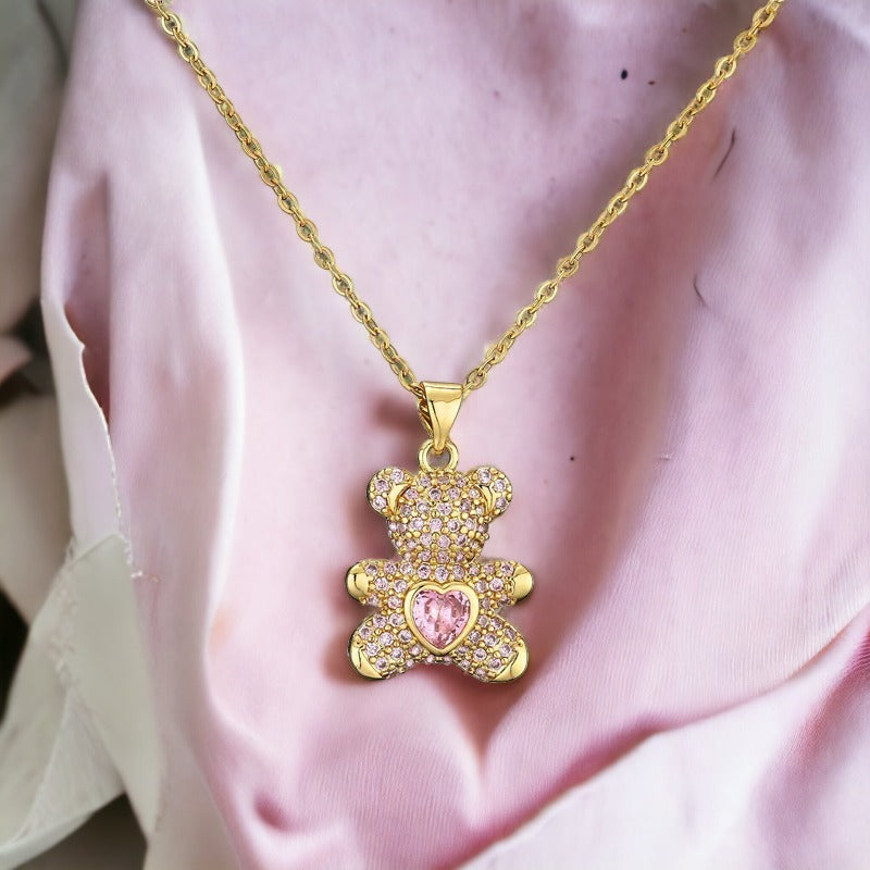 Adorable-Golden-Teddy-Necklace