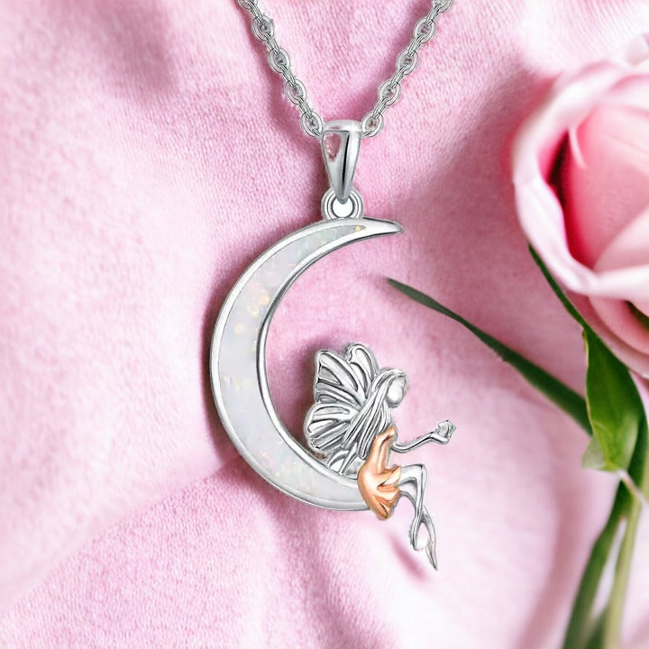 Astral Angel Moon Necklace