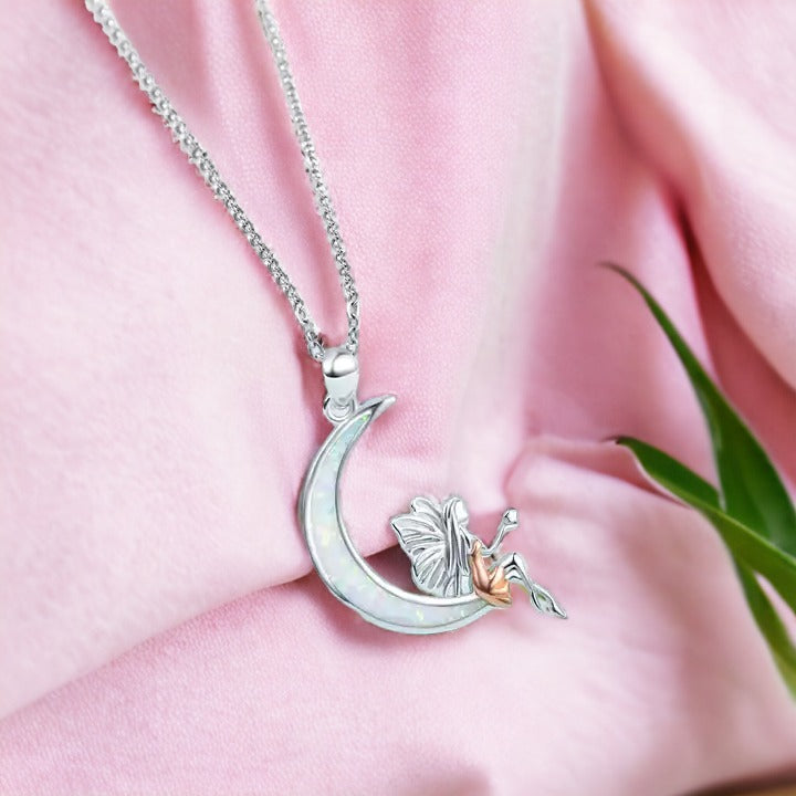 Astral Angel Moon Necklace