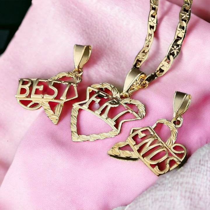 BFF Interlinked Hearts Necklace