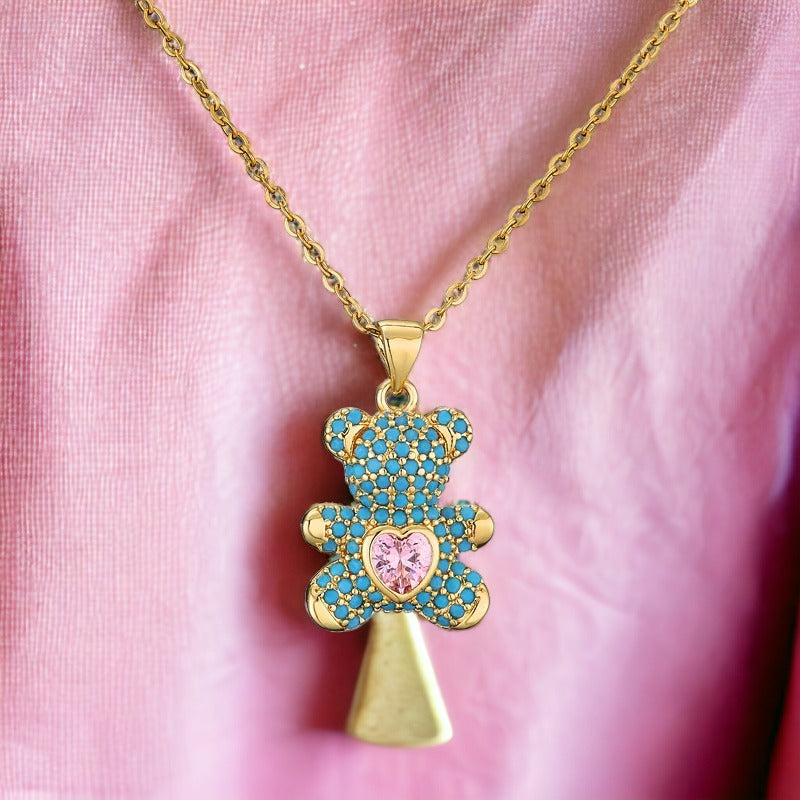 Beloved Teddy Gold Necklace