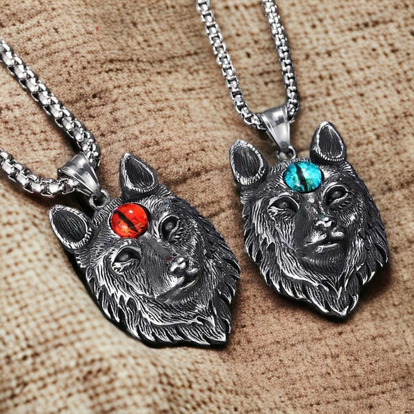 Berserker Wolf Viking Necklace