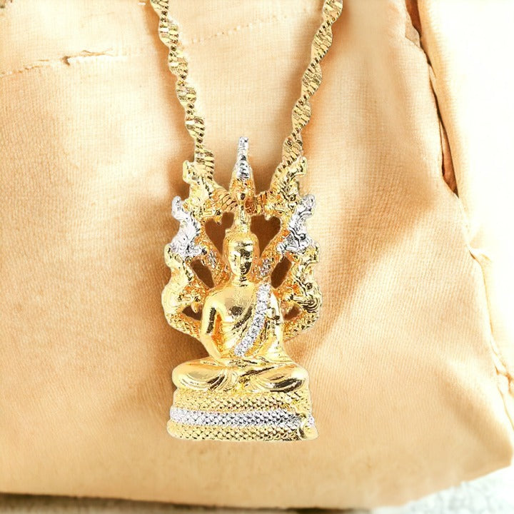 Blissful Buddha Gold Necklace