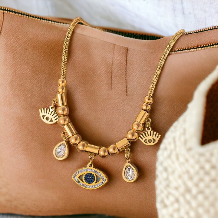 Boho Eye Waves Necklace