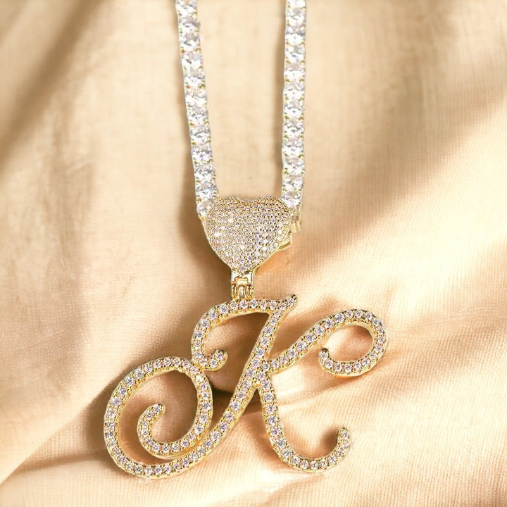 Diamond Breezy Initial Necklace