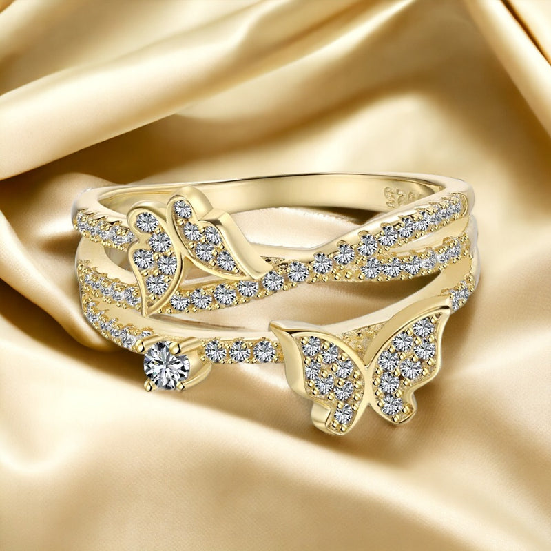 Butterfly Harmony Ring Gold