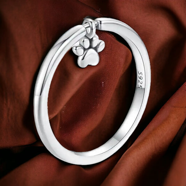 Canine Footprint Ring