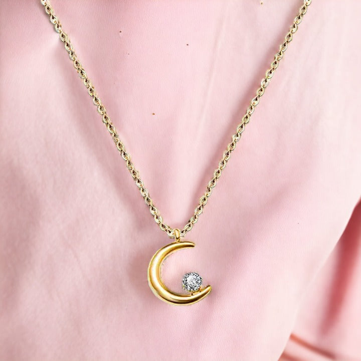 Celestial Lunar Charm Necklace