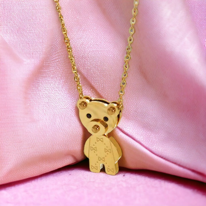 Cherished Teddy Gold Necklace