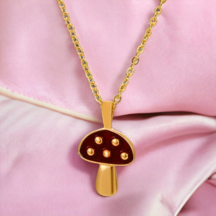 Dainty Fungi Necklace