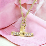 Dainty Golden T-Bar Necklace