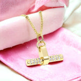 Dainty Golden T-Bar Necklace