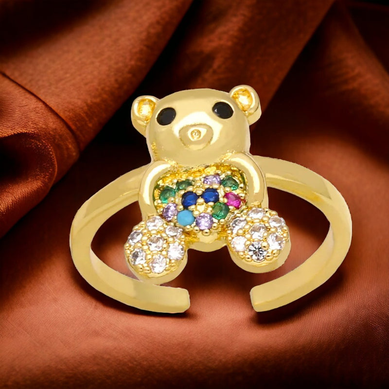 Dainty Teddy Gleam Ring