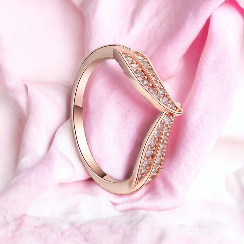 Elegant Blush Gold Ring