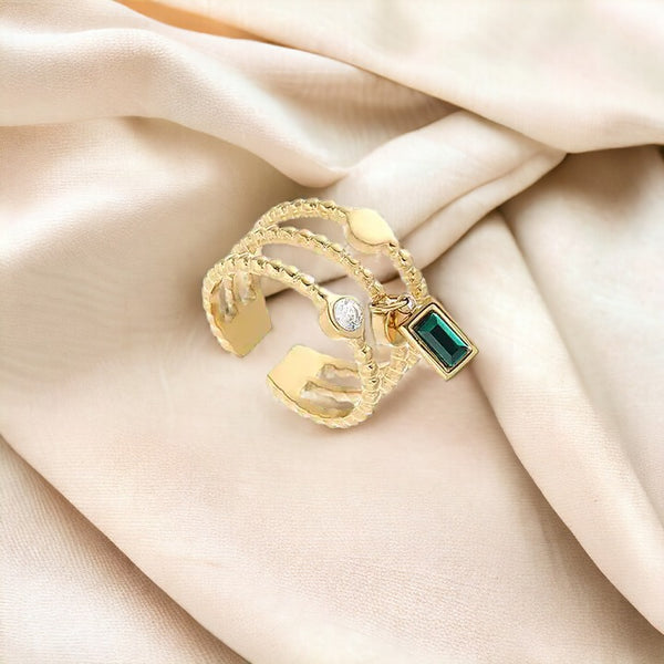 Emerald Bloom Ring