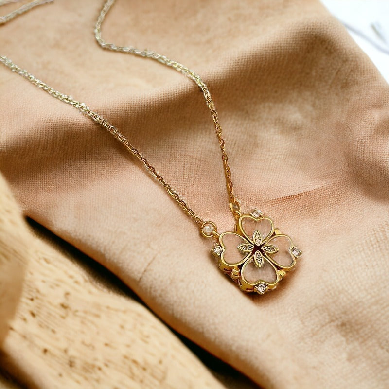 Enchanted Clover Gold Necklace