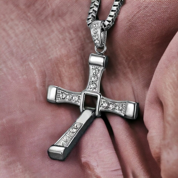 Eternal Grace Cross Necklace Silver