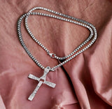 Eternal Grace Cross Necklace Silver