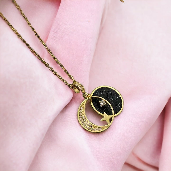 Ethereal Moon Glint Necklace