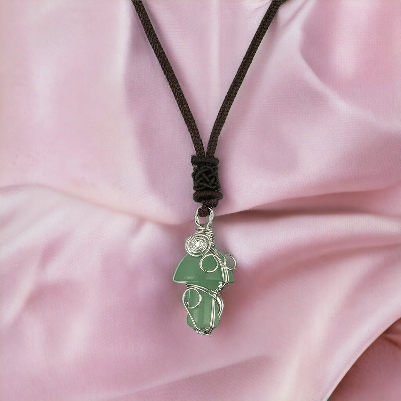 Fantasy Forest Mushroom Necklace