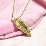 Feather Light Gold Necklace