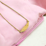 Feather Serenity Gold Necklace