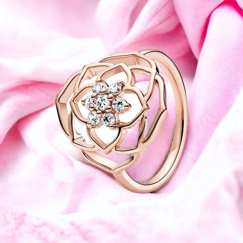 Feminine Rose Gold Ring