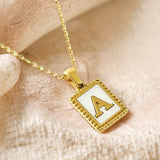 Fine Filigree Initial Necklace