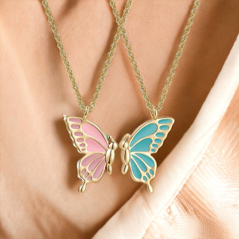 Friends Gold Butterfly Necklace