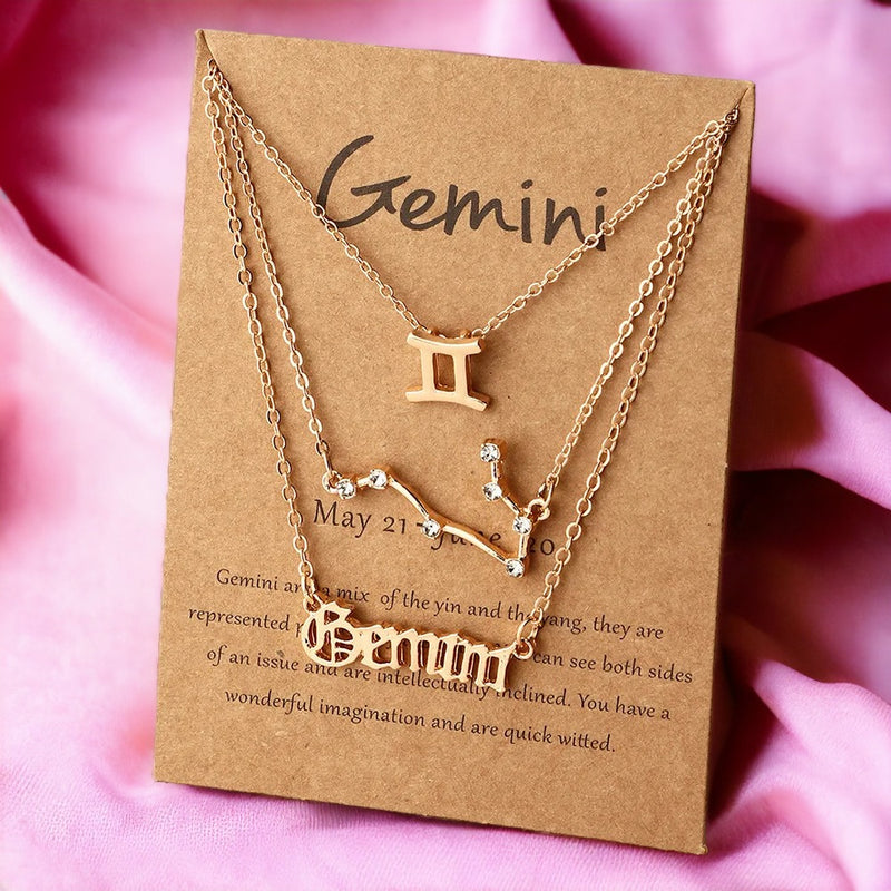 Gemini Dainty Layered Necklace