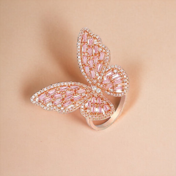 Gentle Butterfly Pink Ring