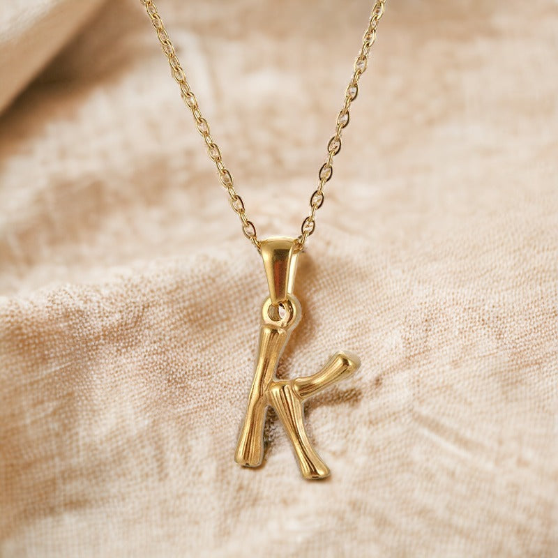 Gentle Glance Initial Necklace