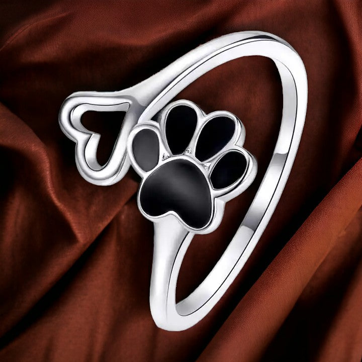 Gentle Paw Print Ring