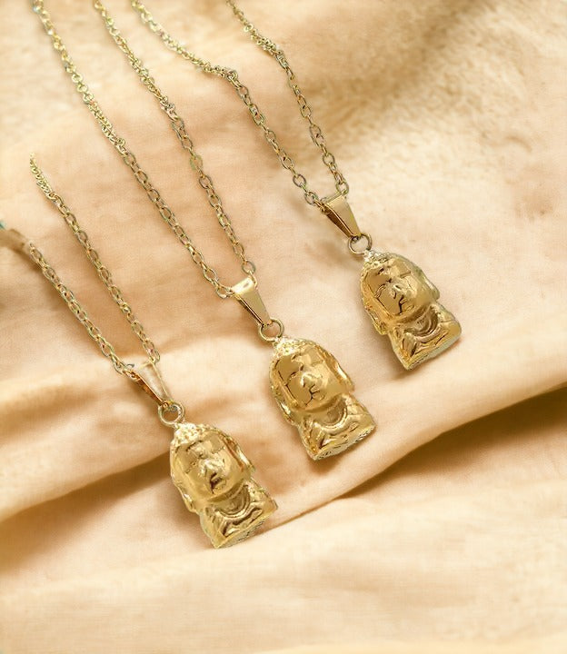 Sacred Gold Buddha Necklace