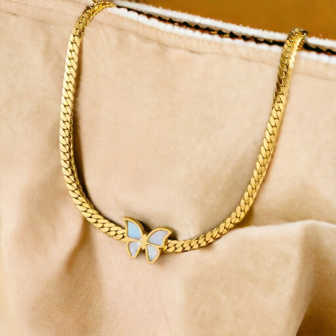 Gold Butterfly Necklace