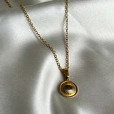 Gold-Circle-Shell-Necklace