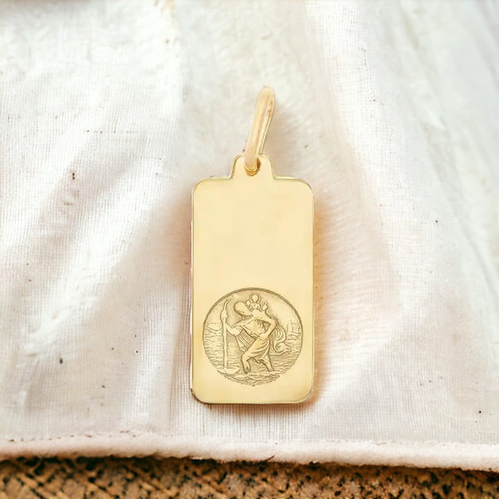 Gold Companion St Christopher Necklace