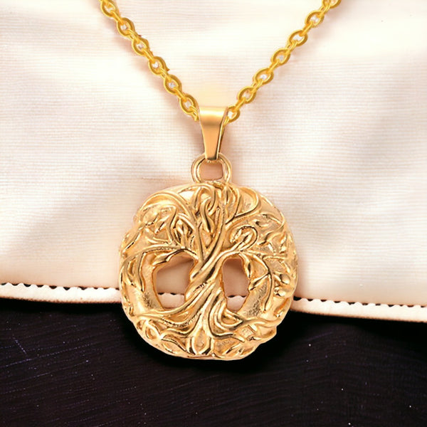 Gold Spiritual Tree of Life Necklace