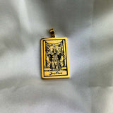 Gold-justice-necklace-vintage-tarot-card