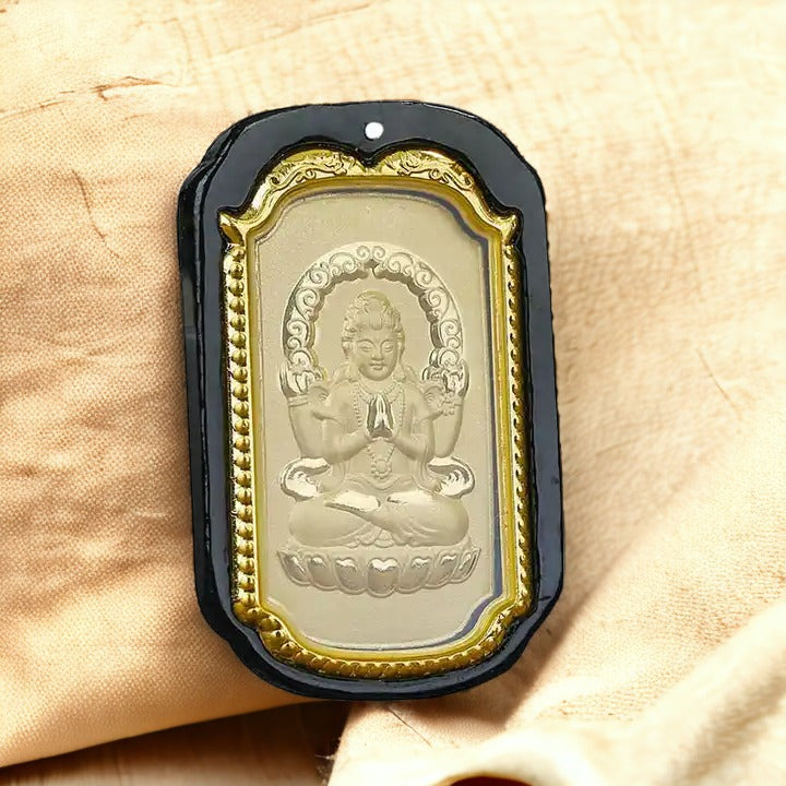 Golden Enlightenment Buddha Necklace