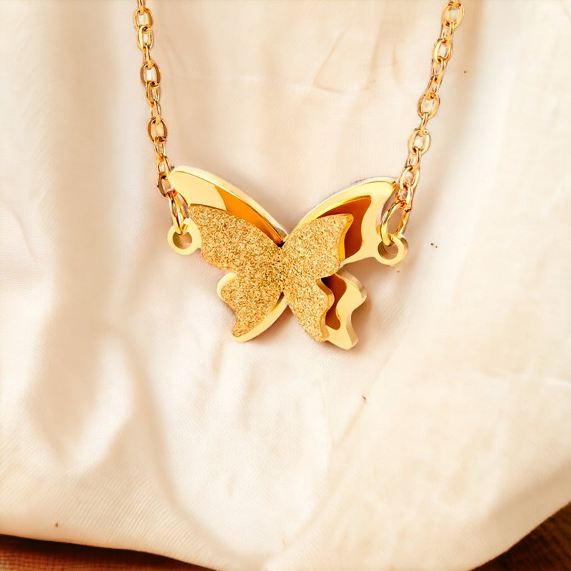 Golden Flutter Pendant