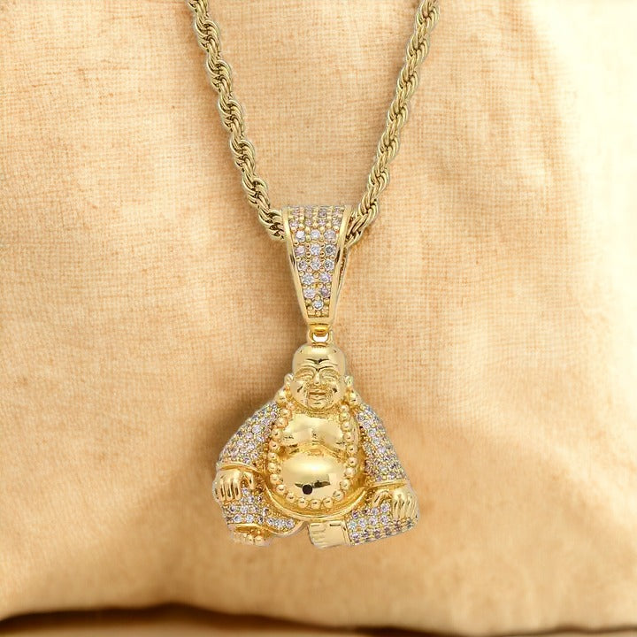 Golden Path Buddha Necklace