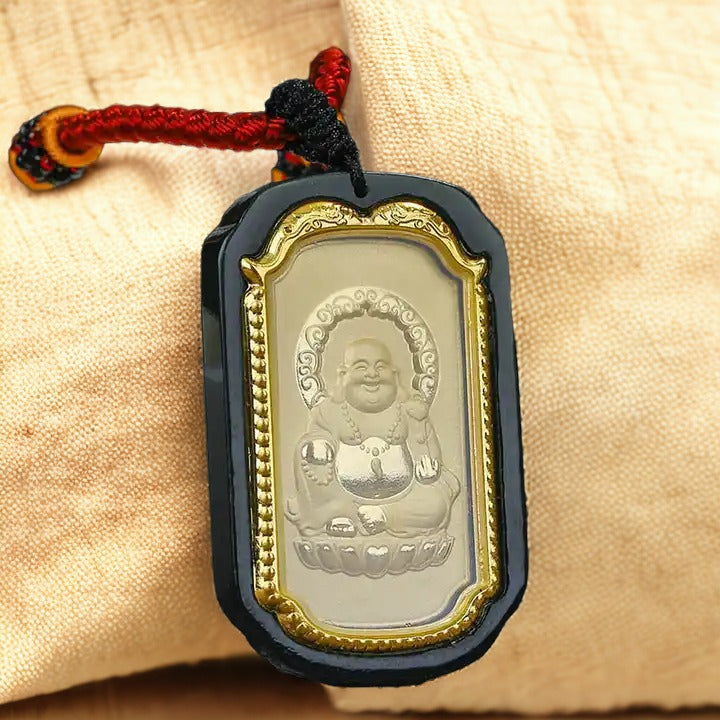 Golden Wisdom Buddha Necklace