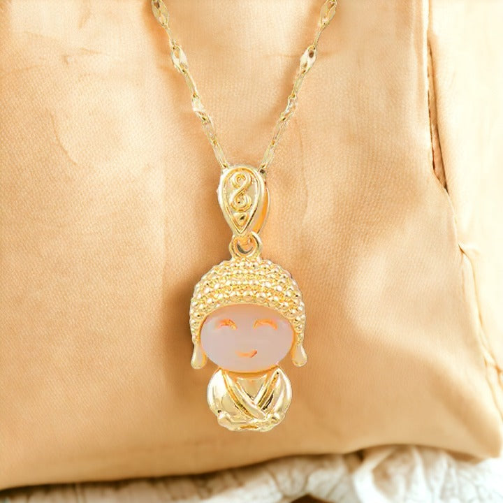 Golden Zen Buddha Necklace