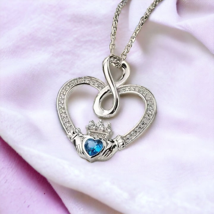 Heart Infinity Embrace Necklace