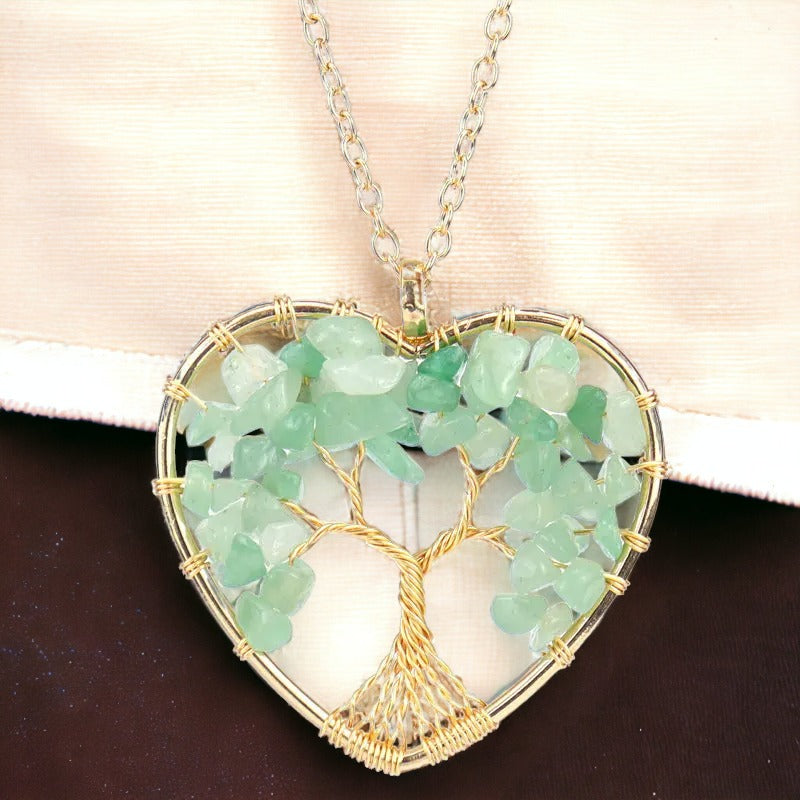 Heart Graceful Tree of Life Necklace