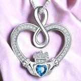 Heart Infinity Embrace Necklace