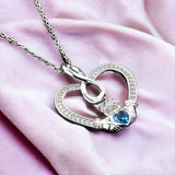 Heart Infinity Embrace Necklace